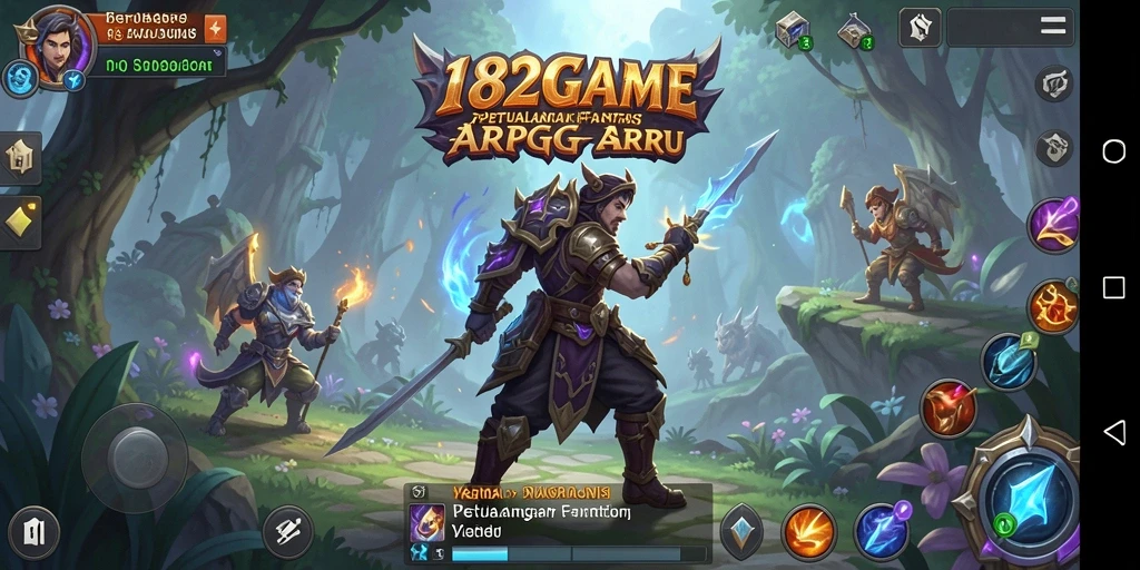 Tampilan gameplay seru dalam 182GAME dengan grafis menawan.
