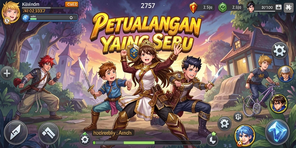 Tampilan gameplay yang menarik dari 2757 dengan karakter Anime.