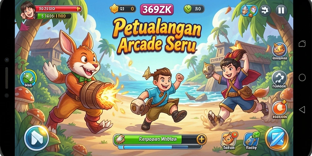 Screenshot gameplay 369ZK menampilkan aksi seru bermain Arcade.