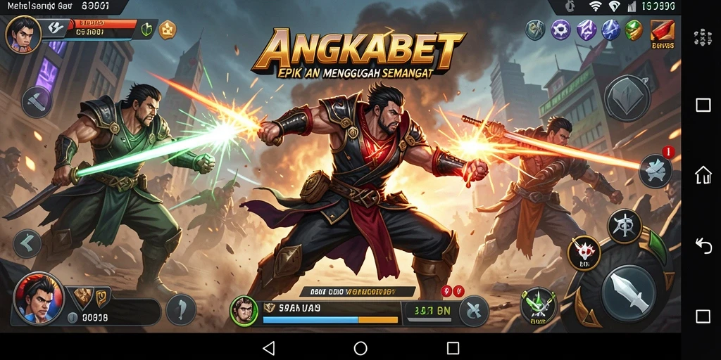 Tampilan gameplay yang mendebarkan dalam ANGKABET.