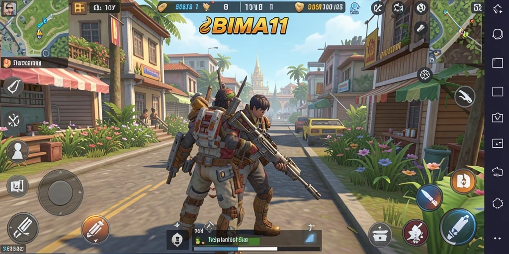 Screenshot BIMA11 menampilkan gameplay seru dalam simulasi kehidupan.