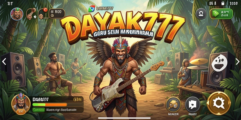 Gameplay DAYAK777 yang seru dan menghibur dalam kategori Musik.