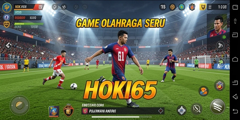 Screenshot HOKI65 menampilkan aksi mendebarkan dalam permainan olahraga.