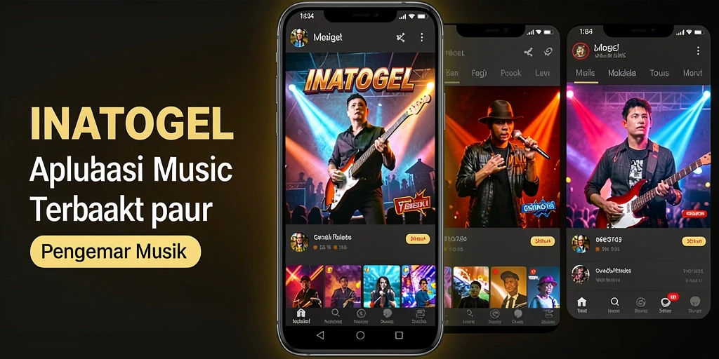 Tampilan gameplay INATOGEL dengan berbagai koleksi musik.