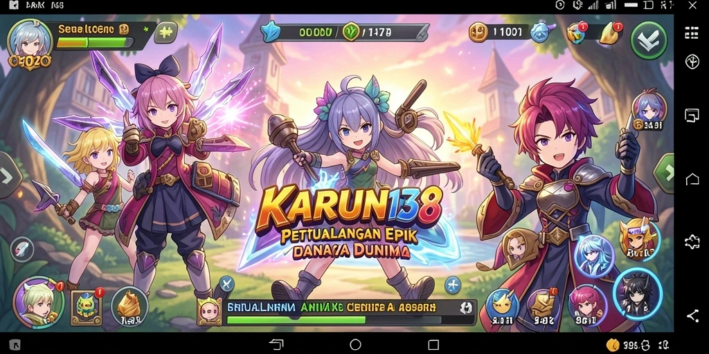 Gameplay menarik KARUN138 dengan karakter Anime yang beragam.