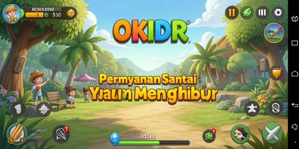 Screenshot gameplay OKIDR yang menunjukkan keseruan bermain game Casual.