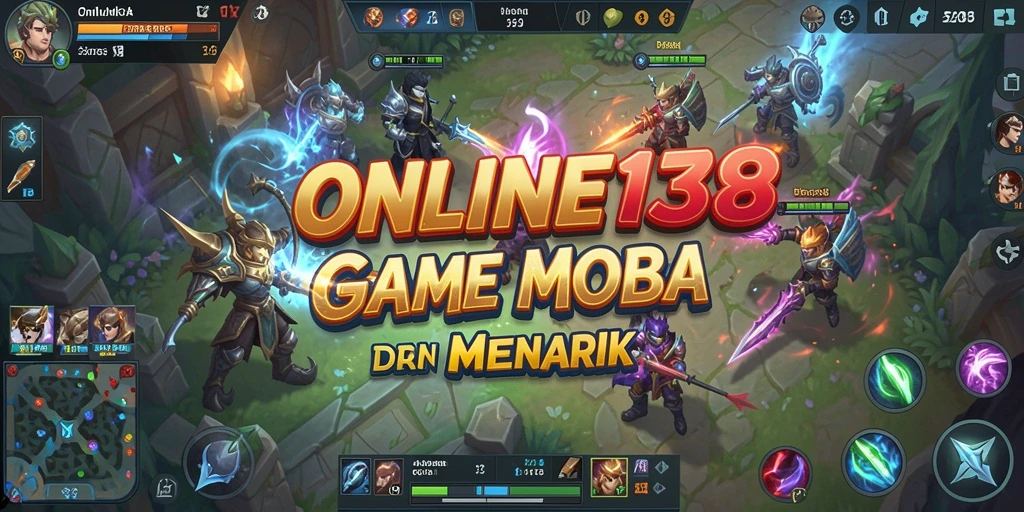 Tampilan gameplay seru dari ONLINE138 dengan aksi MOBA yang mendebarkan.