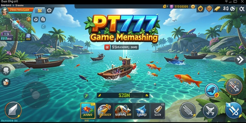 Gameplay PT777 yang menegangkan saat menangkap ikan besar.