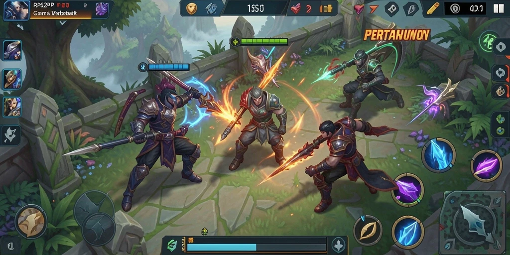 Gameplay RP62RP yang menakjubkan dalam aksi pertempuran tim.