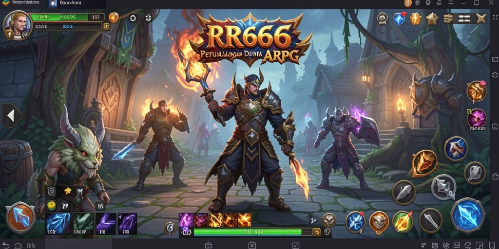 Screenshot gameplay menunjukkan aksi pertempuran mendebarkan dalam RR666.