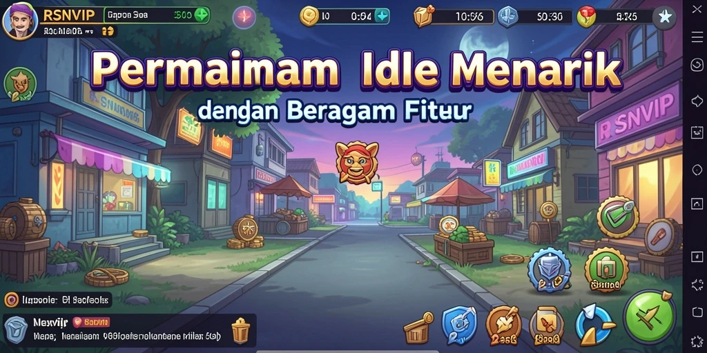 Screenshot RSNVIP menunjukkan gameplay santai yang menarik.
