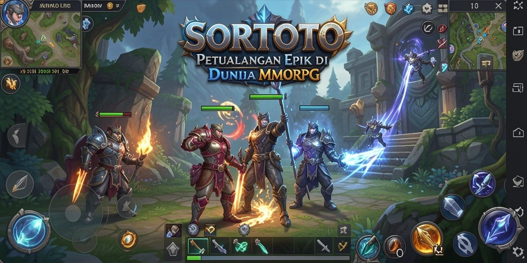 Tangkapan layar gameplay SORTOTO dengan aksi pertarungan menarik.